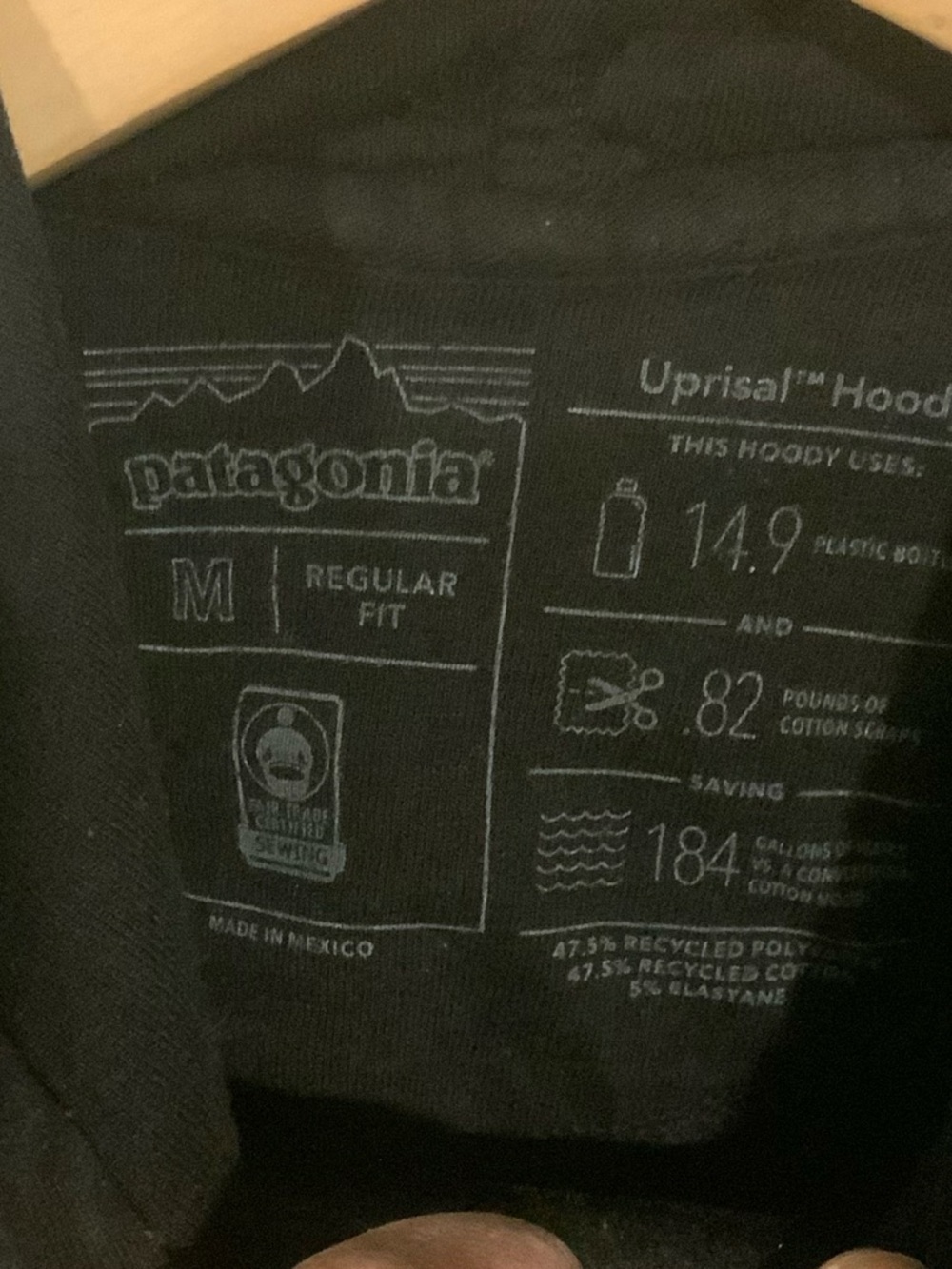 Patagonia Logo Hoodie Pullover Sweatshirt - Picture 5 of 8
